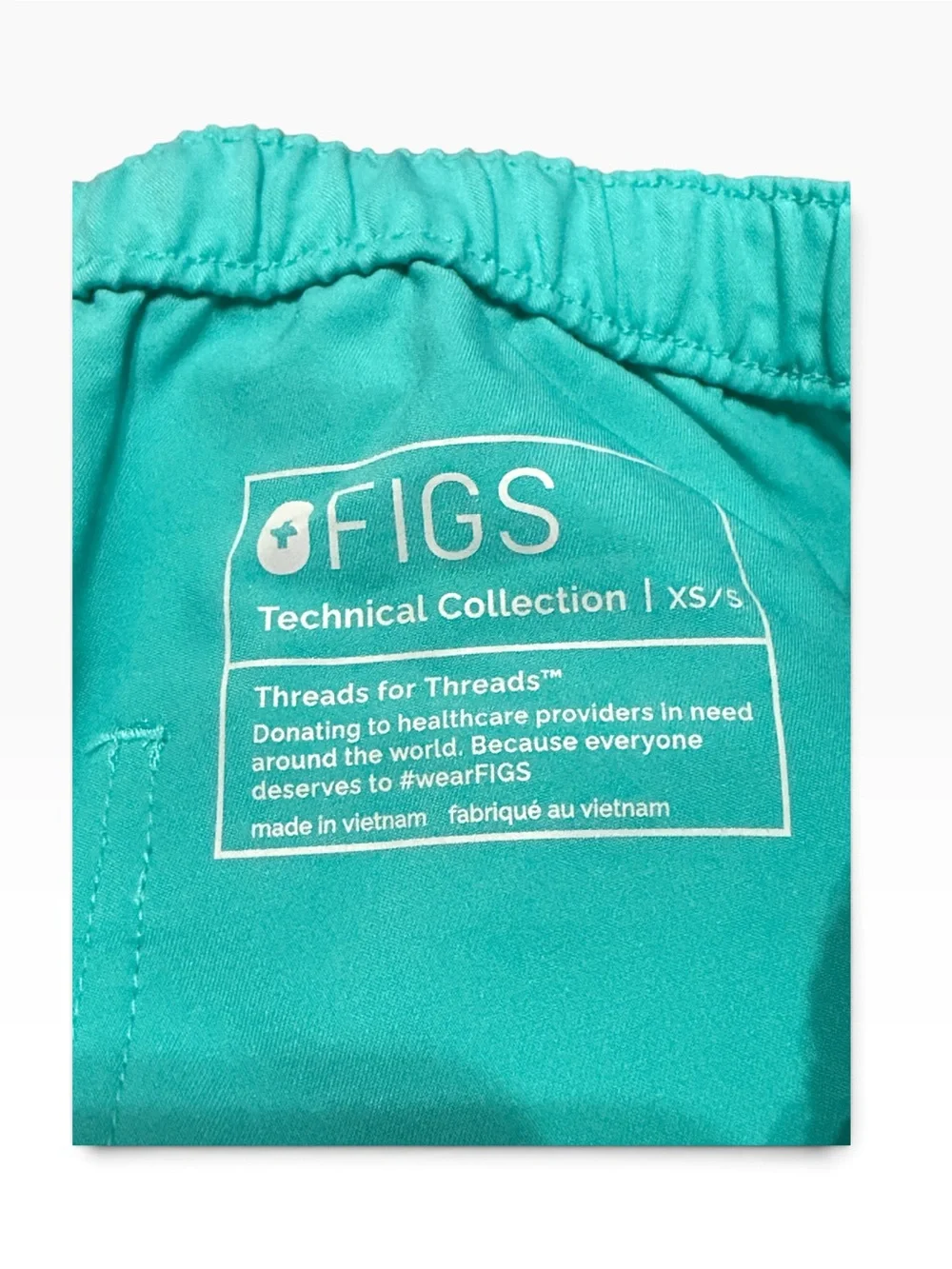 FIGS Cairo Cargo Scrub Pants Men’s Extra Small Short Teal NWT